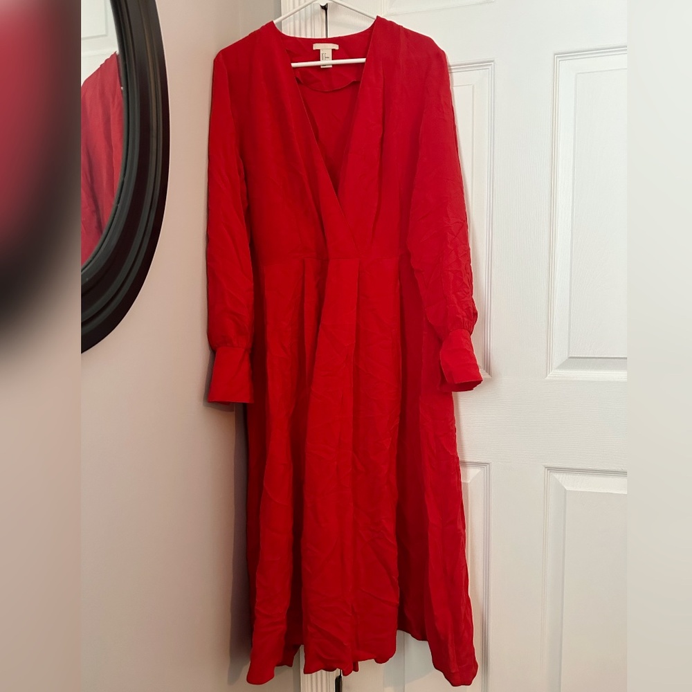 H&M long sleeve maxi dress